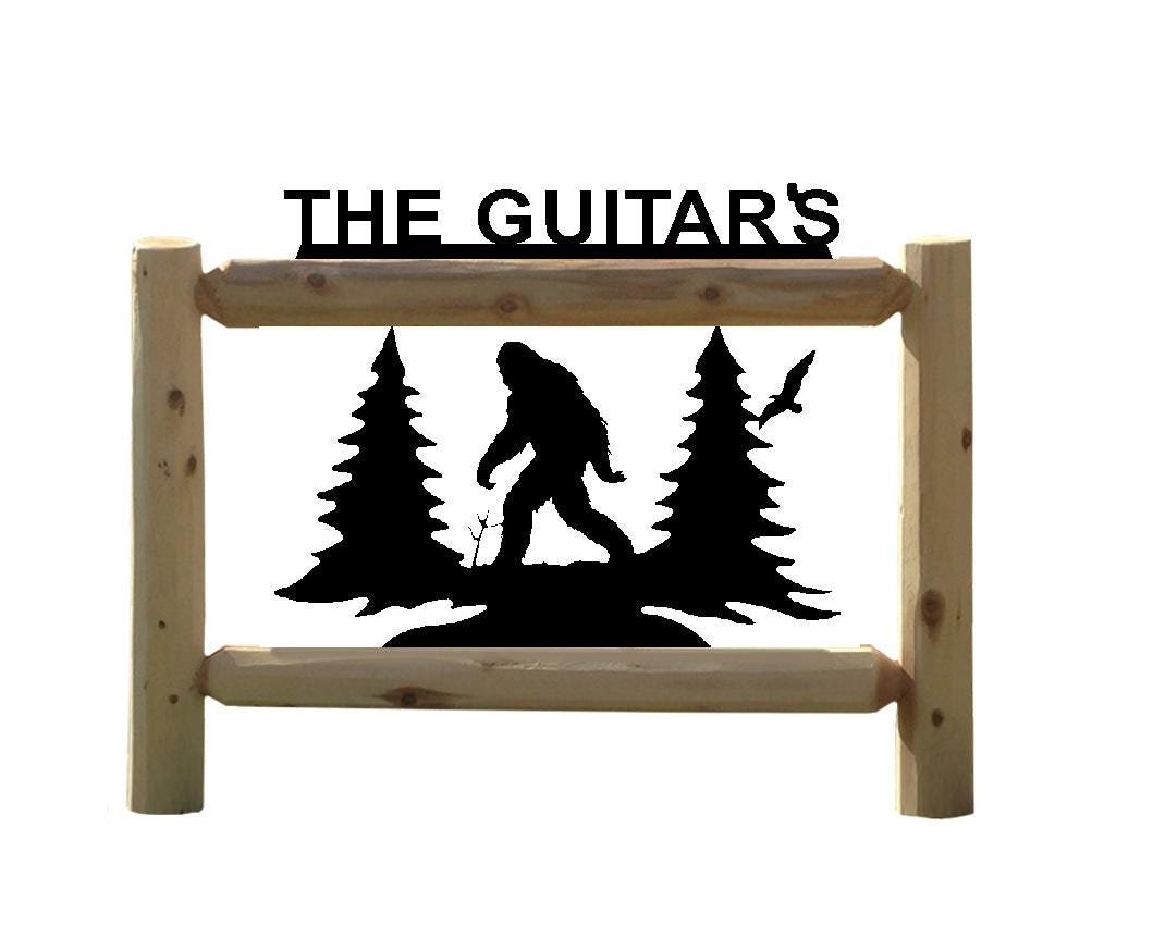Personalized 3-foot Cedar Log Sign With Sasquatch Design – Custom Name ...