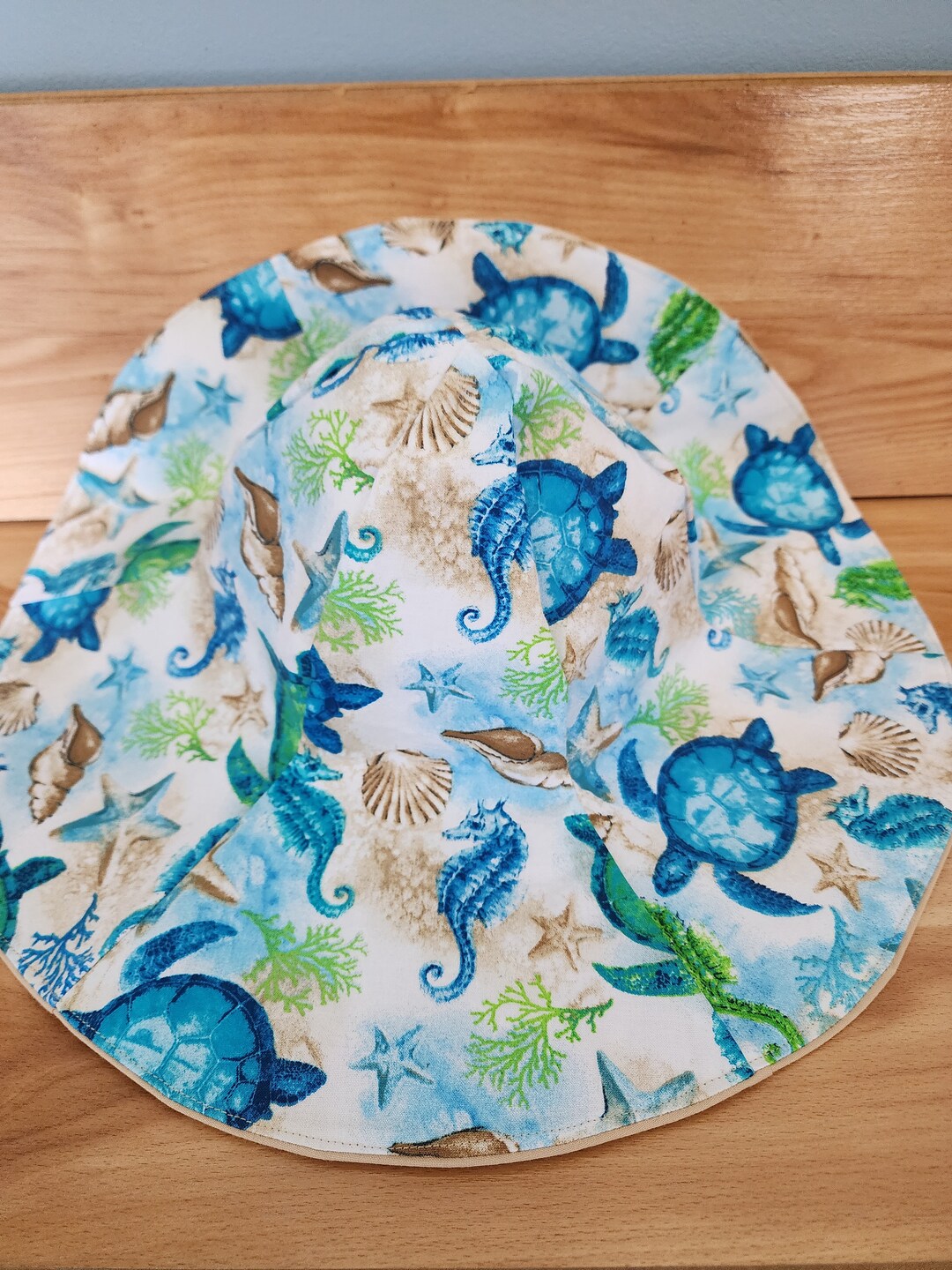 Sea Turtle Shell Pattern Cap Sea Turtle and Seahorse Hat - Etsy