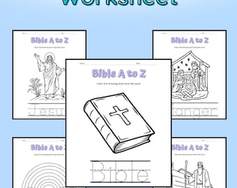 Bible ABC Coloring Pages