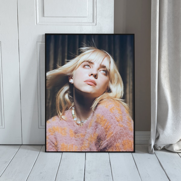Billie Eilish Happier Than Ever Poster, Happier Than Ever Poster, Billie Eilish Poster, Billie Eilish Wall Art, Hit Me Hard And Soft Poster