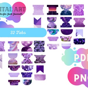 Bunte Journal Tabs: Druckbare Trennblätter für einfache Navigation
