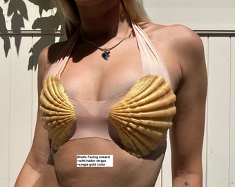 Custom Silicone Mermaid Tops- Shell Style, fits A-C