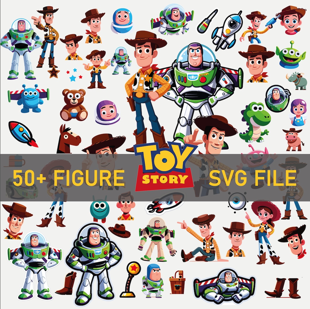 Toy Story SVG, Toy Story Clipart, Buzz Lightyear Woody PNG, Make Your Own Toy Story Tshirt