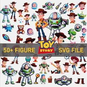 Toy Story SVG, Toy Story Clipart, Buzz Lightjahre Woody PNG, Machen Sie Ihr eigenes Toy Story T-shirt, Einladung, Aufkleber oder alles druckbare