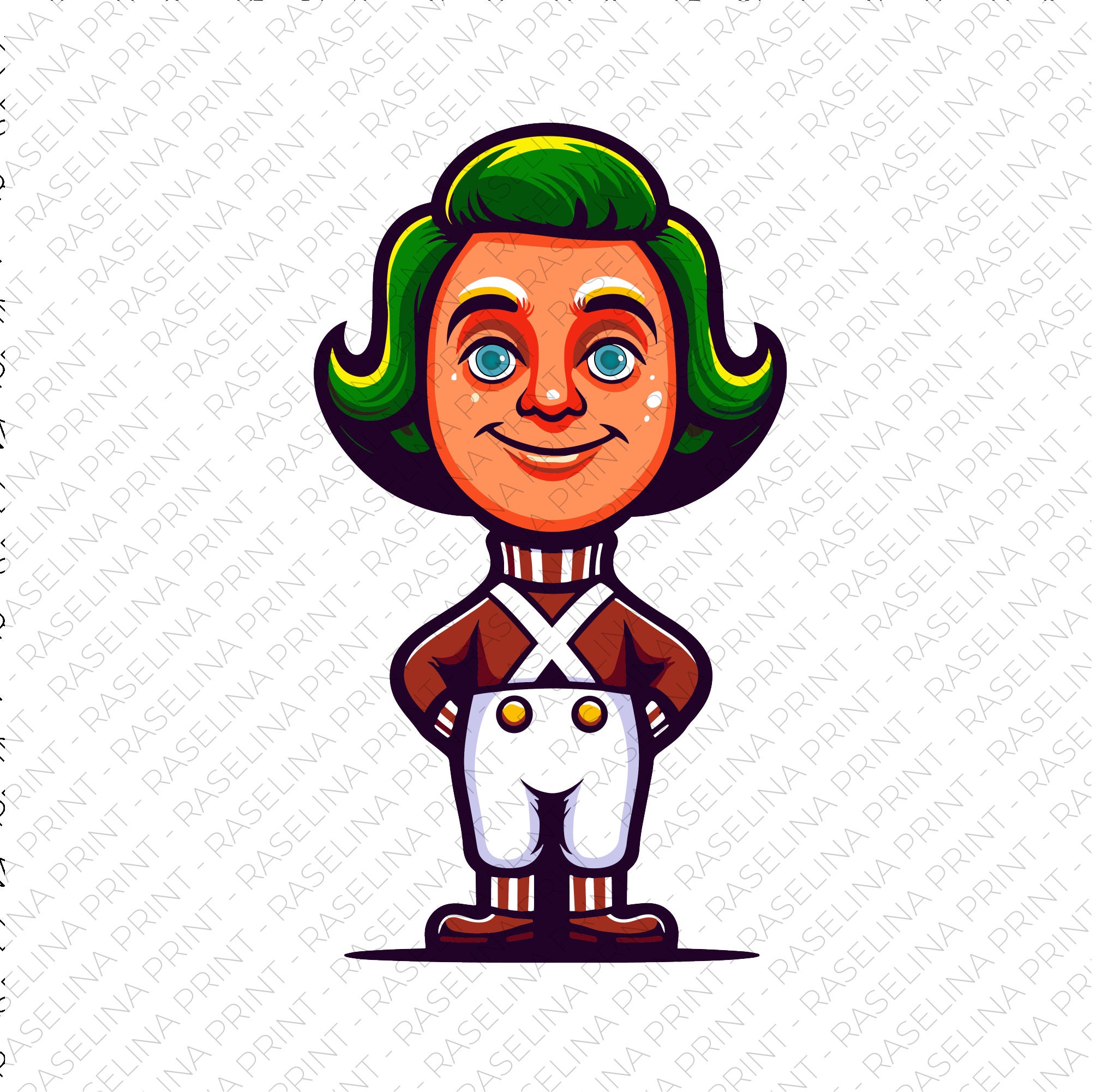 Oompa Loompa Wonka Chocolate Clipart SVG PNG Digital Product Etsysexiezpix  Web Porn