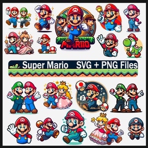 Mario Spiel Film Charaktere, SVG, PNG Datei