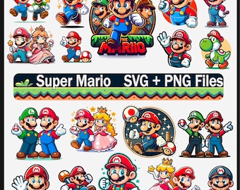 Personaggi del film del gioco Mario, file SVG, PNG