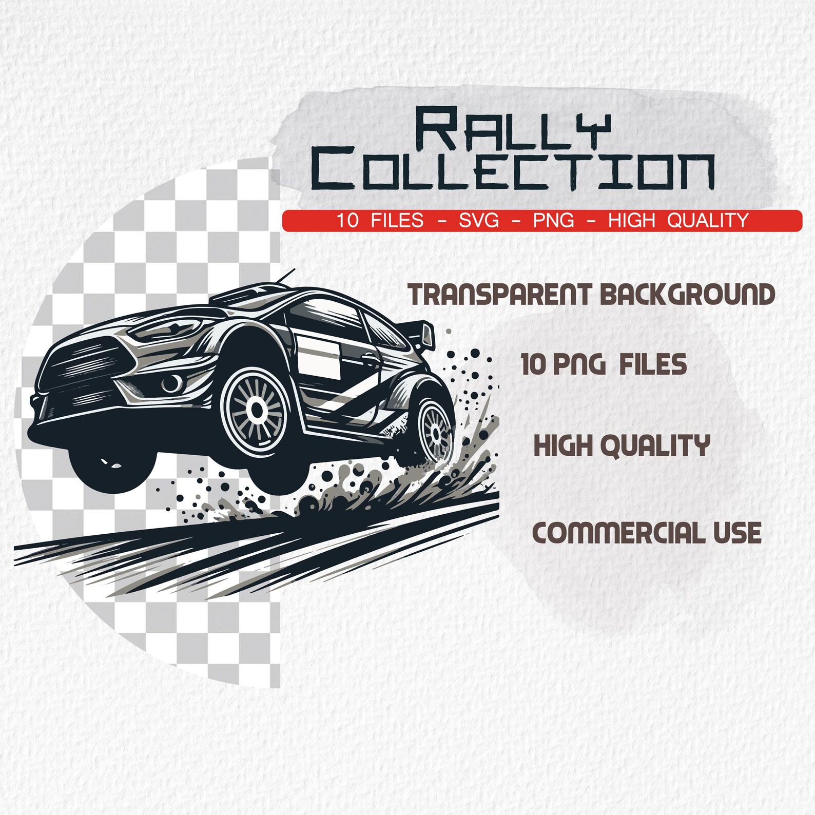 Legendary Rally Cars, Race Moments – SVG and PNG Digital File Set ...