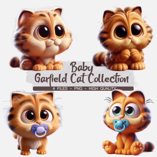 Fat Cute Yellow Cat - Bundle,High Resulation PNG Files