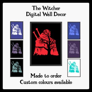 The Witcher Poster: Geralt of Rivia, Hanged Man&#39;s Tree Art (Digital Download, A3 Print Size)