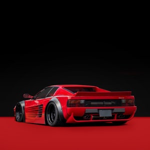 Ferrari Testarossa A3 Poster. , Red Ferrari Poster, Red Car Poster ...