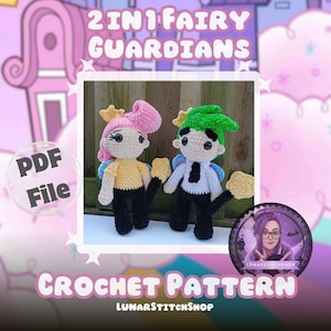 Patrón de crochet 2 en 1 de Hadas Guardianas