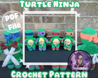 Modello 4 in 1 Tartaruga Ninja con accessori!