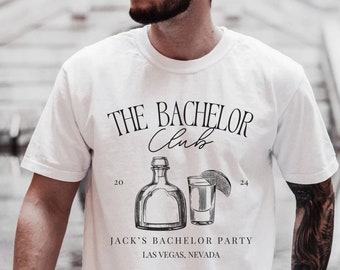 Bachelor Party Shirts, Custom Location Bachelor Party TShirts, Custom Groomsman Shirt, Personalized Bachelor Shirts, Custom Groomsmen Gifts