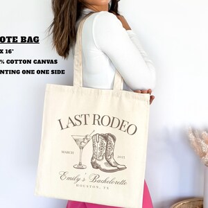 Bachelorette Party Shirts, Custom Bachelorette Shirts, Last Rodeo Western Bachelorette, Personalized Luxury Bachelorette, Bach Club Shirts image 10