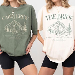 Cabin Bachelorette Party Shirt, Custom Camping Bachelorette Shirts, Mountain Camp Bach Party, Cabin Bridal Party Shirt, Hiking Bachelorette