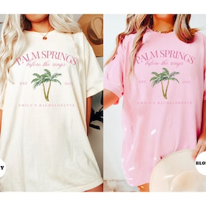 Palm Springs Bachelorette Party Shirts, Palm Springs Before the Rings, Custom Bachelorette Shirts, Personalized Luxury Bachelorette T-shirts