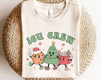 Christmas ICU Nurse Shirt, ICU Christmas T-shirt, Intensive Care Unit Shirt, Holiday Icu Crew, Icu Squad Shirts, Icu Group Shirts, Icu Xmas