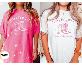 Last Rodeo Bachelorette Party Shirts, Custom Bachelorette Shirts, Personalized Luxury Bachelorette, Western Bachelorette, Bach Club Shirts