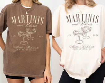 Martinis and Bikinis, Bachelorette Party Shirt, Espresso Martini Bachelorette Shirt, Final Fiesta Bach Club Personalized Luxury Bachelorette