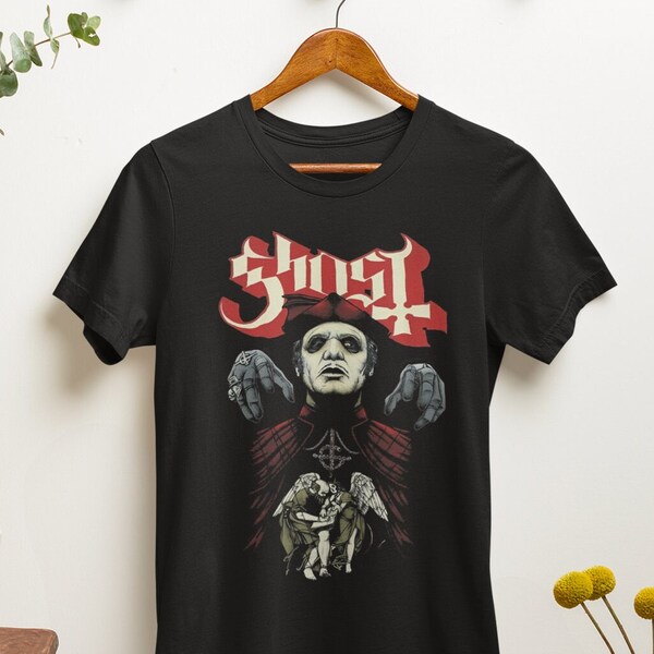 Ghost Band Cropped Shirt Etsy