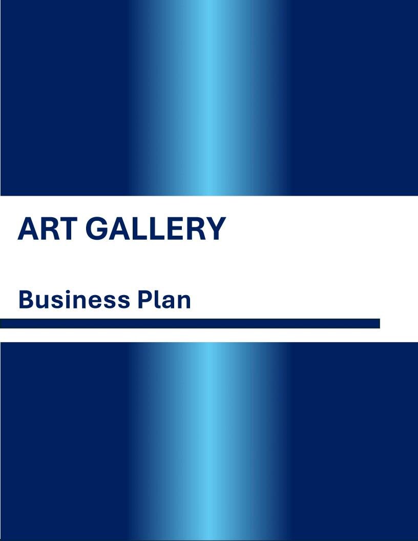 Art Gallery Business Plan Template - Etsy UK