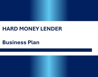 Hard Money Lender Business Plan Template