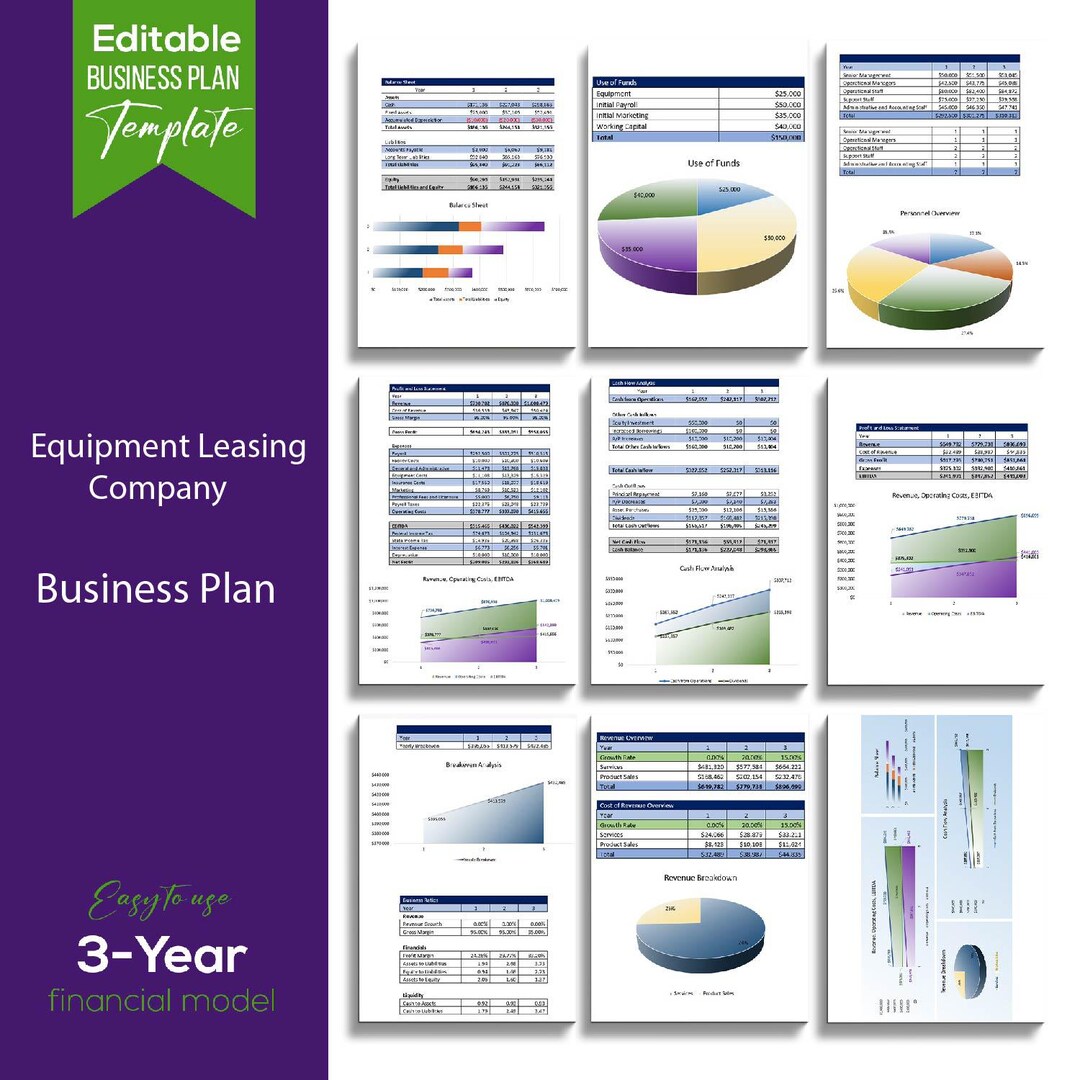Equipment Leasing Company Business Plan - Etsy