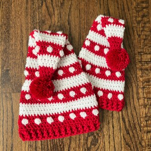 Christmas elf hat; Christmas hat; Santa hat; Crochet Elf Hat; Adorable Elf Hat; Matching Christmas Hats; Baby Christmas Hat; Family Set