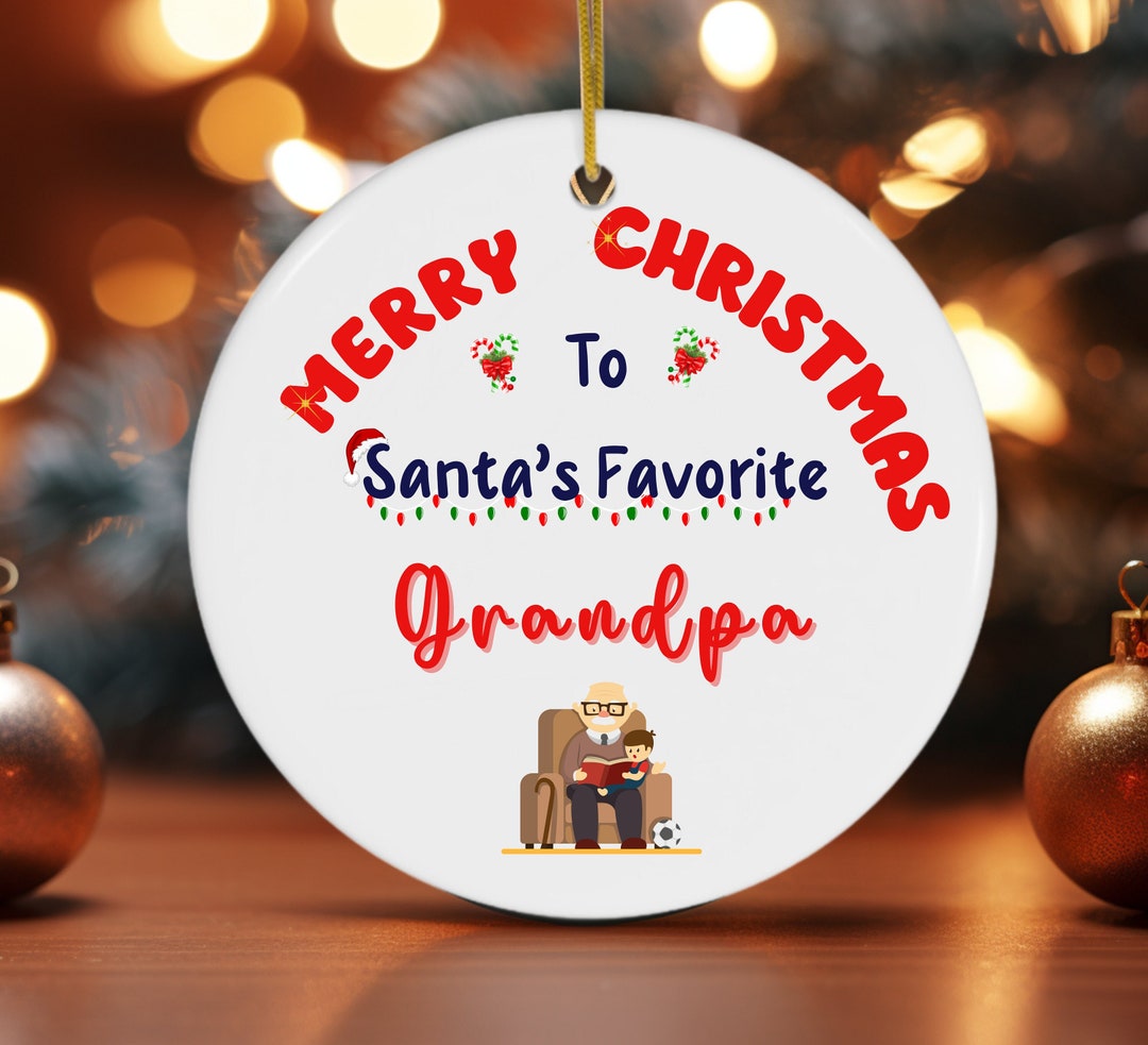 Grandpa Christmas Ornament Christmas Gift Papa Ornament Etsy