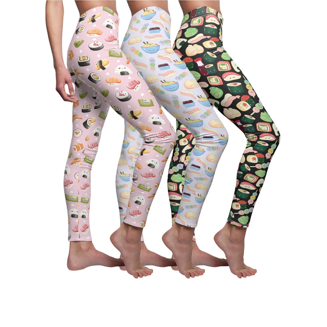 Yoga leggings -2- SUSHIPOPS - Colorful sushi print
