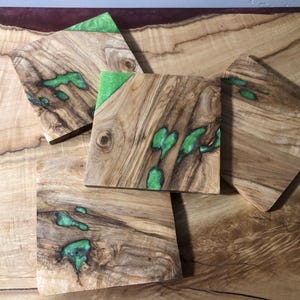 Wood and Epoxy Coasters