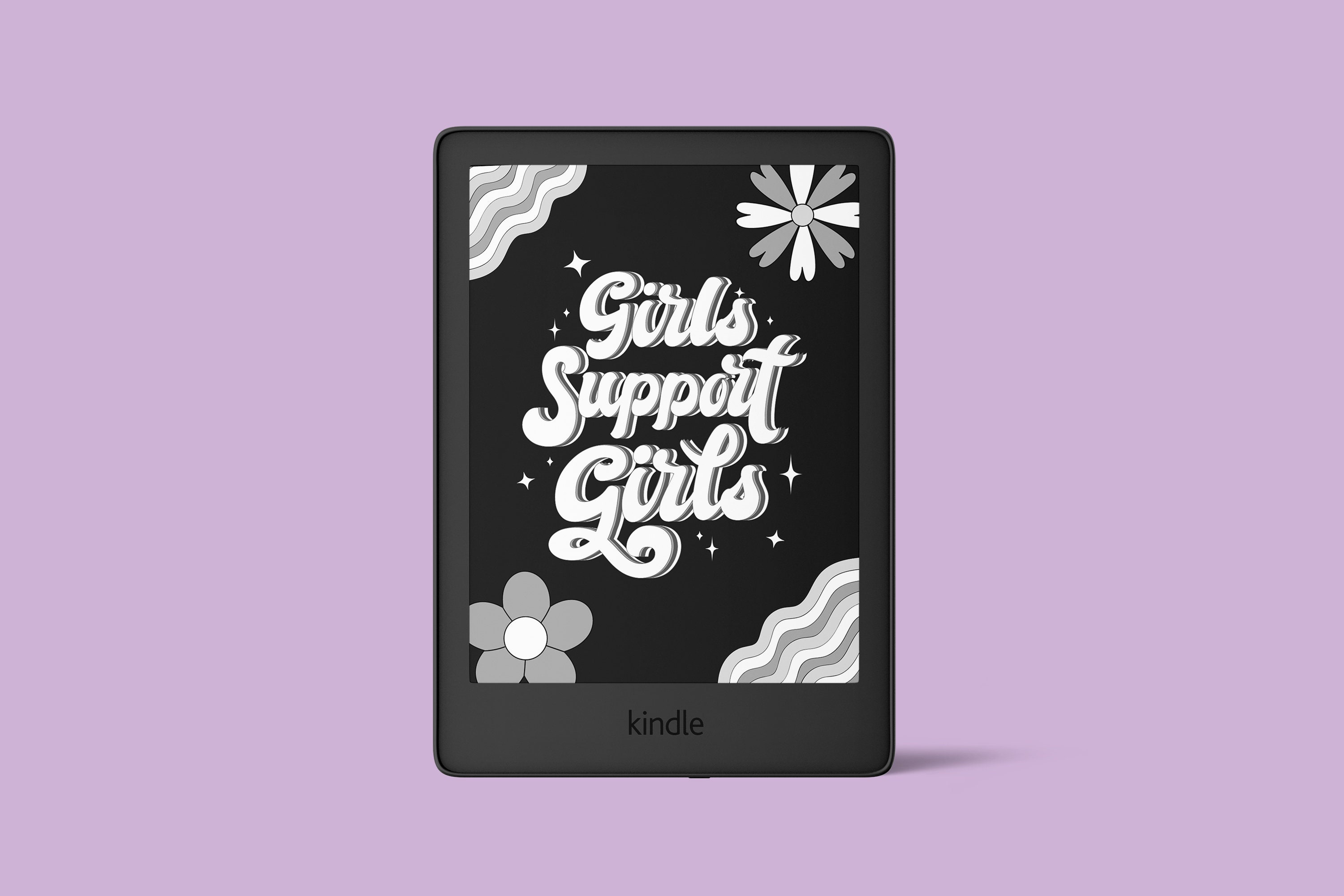 Girls Support Girls Kindle Lock Screen, Booktok, Feminist