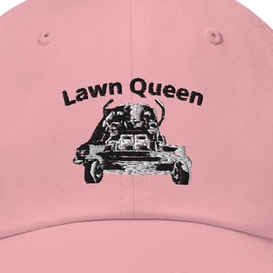 Lawn Queen Dad Hat: Funny Cotton Twill Mowing Hat