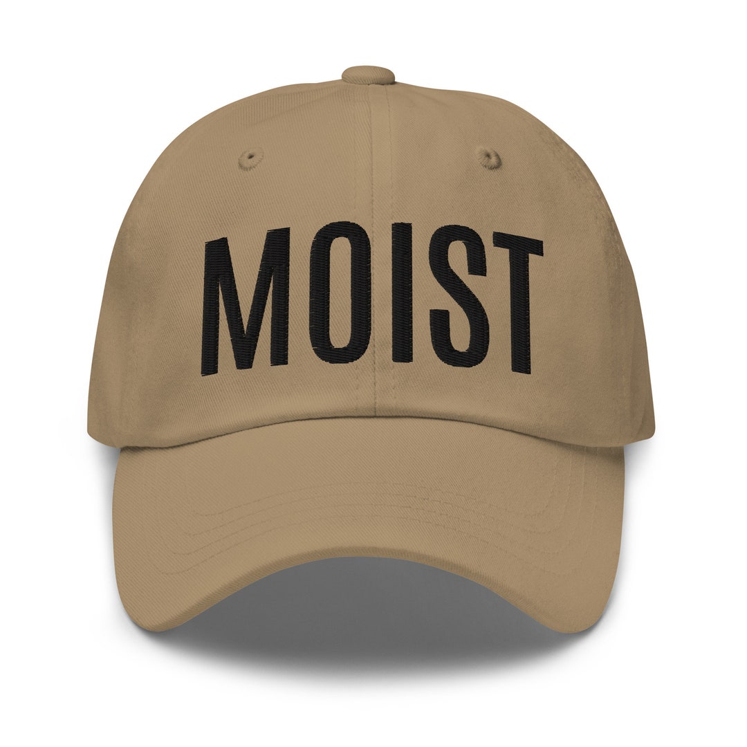 MOIST Dad Hat Funny Hat Adult Humor Cringeworthy Word People Hate Cover My Eyes Low Profile