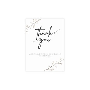 Cartes postales de remerciement élégantes - Idéales pour les mariages, les fiançailles, les cadeaux et les notes de gratitude, cartes d'appréciation personnalisées
