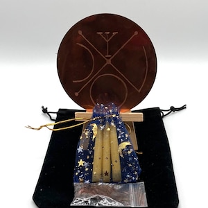 Picatrix Inpsired Venus Astrological Talisman – Handmade Planetary Charm for Love, Beauty & Harmony