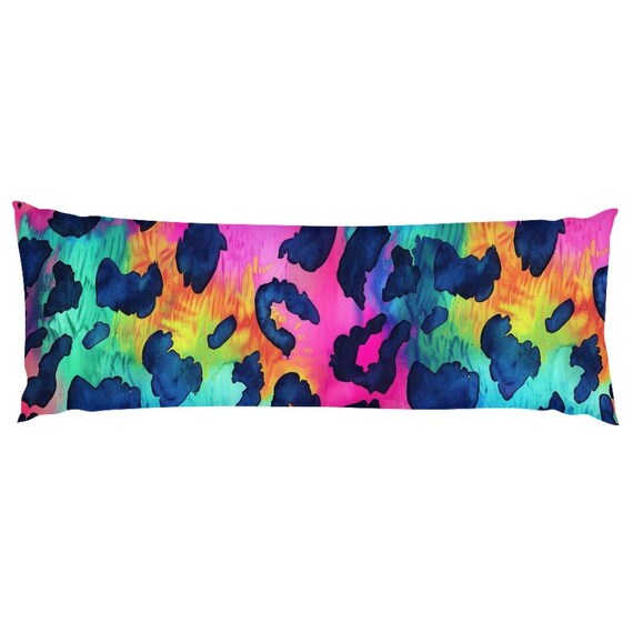 Rainbow Fantasy Dreams Body Pillow Boho, Colorful Throw Pillow
