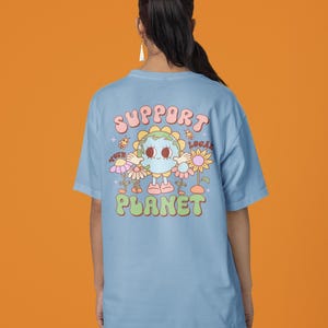 Eco Groove Tee, Festival Top, Boho Fashion, Music Festival Outfit, Earth Tee, Retro Style, Festival Fashion, Boho Style, Boho Graphic Tee