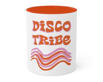 Groovy Tribe Vibes Mug – Retro Boho Coffee Cup for Free Spirits & Festival Lovers – Psychedelic Aesthetic Drinkware – Positive Vibes