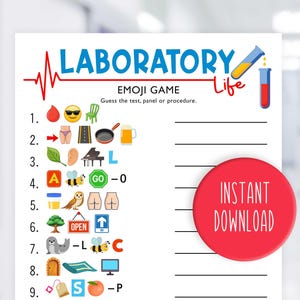 Labbtester Emoji-spel | Labbspel | Labb-Emoji-spel | Labbvecka | Utskrivbar | Labbpanelspel