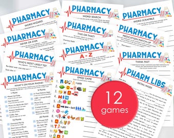 Retail Pharmacy Game Bundle | Pharmacy Game | Pharmacy Tech Game | Pharmacy Student Game | Pharmacy Word Game | Pharmacy Word Puzzle