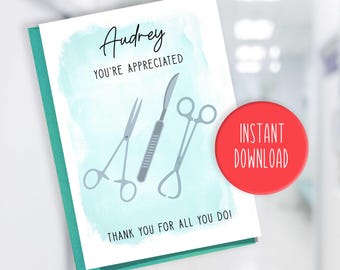 Sterile Processor Card - Sterile Processor Appreciation Card - Sterile Processor Thank You Card - Sterile Processor Gift Tags - SPD Card