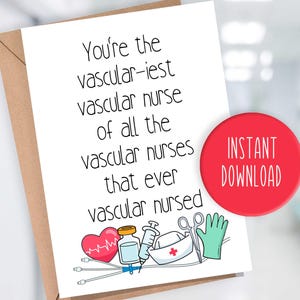 Vascular Nurse Card - Gefäßzugangskarte - Cardiac Vascular Nurse Card - Gefäßwertschätzungskarte - Gefäßspezialistkarte