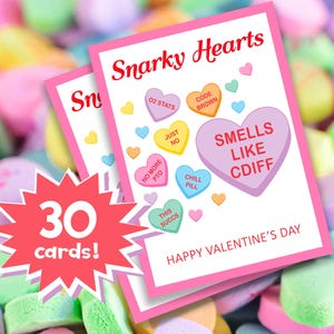 Tarjetas de San Valentín para enfermeras - Tarjetas de San Valentín para médicos - Tarjetas de San Valentín para profesionales de la salud - Tarjetas de San Valentín para enfermeras sarcásticas - Tarjetas de San Valentín con corazones sarcásticos