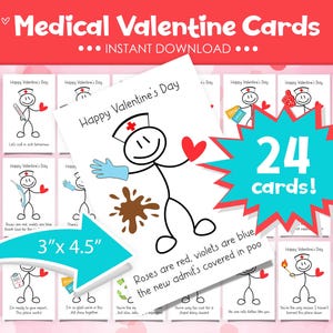 Nurse Valentine Cards - Medical Valentine Cards - Healthcare Valentine Cards