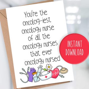Cartão de Enfermeiro de Oncologia - Cartão de Agradecimento ao Enfermeiro de Oncologia - Cartão de Apreciação ao Enfermeiro de Oncologia - Cartão de Oncologia - Enfermeiro de Oncologia