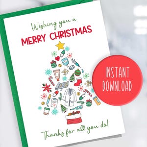 Cartão de Natal de Farmácia - Cartão de Natal de Técnico de Farmácia - Cartão de Natal de Farmacêutico - Cartão de Natal de Farmácia - Etiqueta de Presente de Farmácia