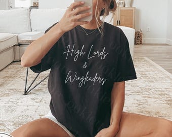 High Lords and Wingleaders T-shirt | Romantasy Reader Shirt | Bookish Tee