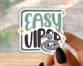Easy Viper - The Serpent and the Wings of Night - Licensed Carissa Broadbent Merch - Crowns of Nyaxia - Oraya - Bookish Stickers